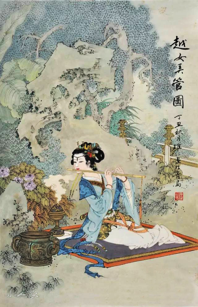 项维仁精美工笔仕女画欣赏